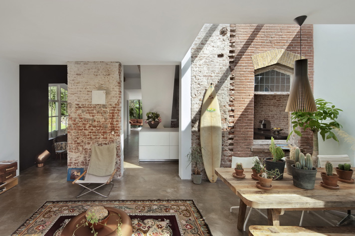 Zona living casa ex ferrovieri Santpoort-Noord