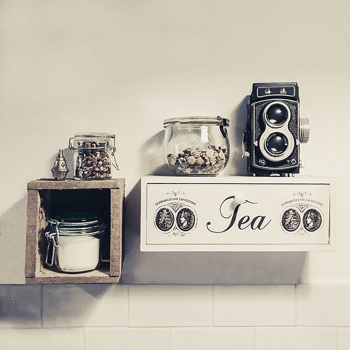 Mini mensola in legno - cucina Tanji