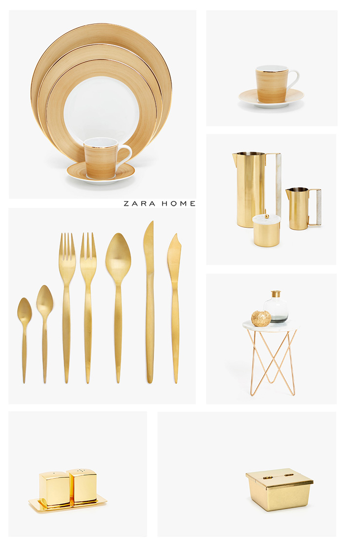 Zara casa collezione ss18 gold