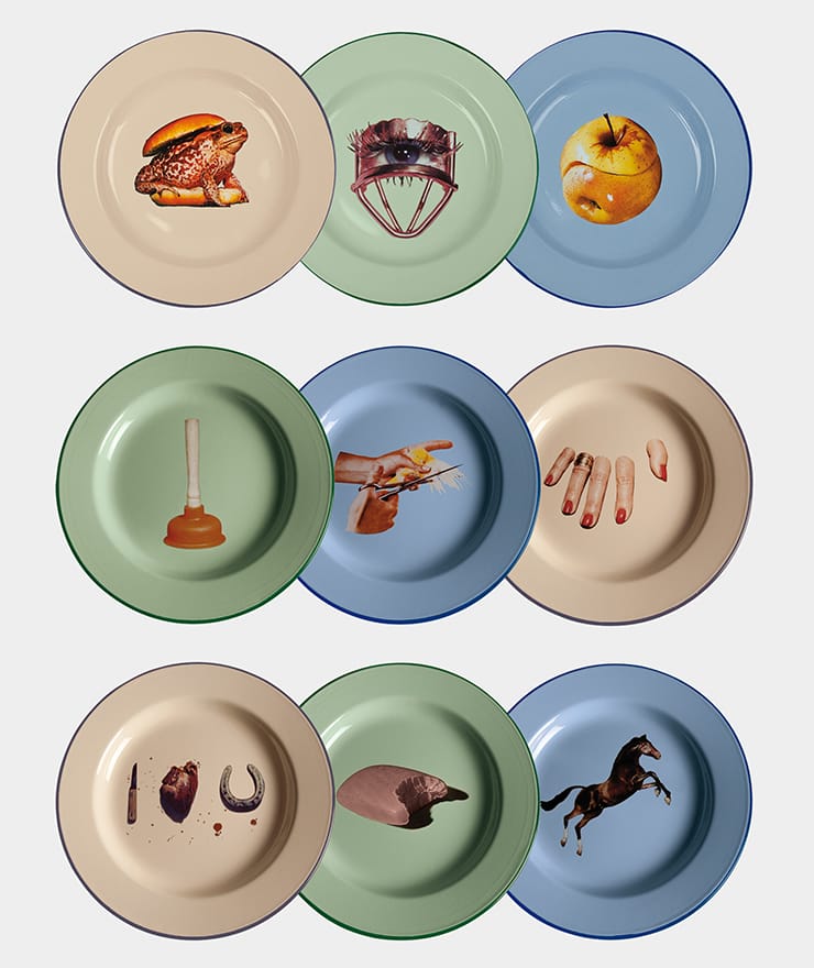 Toiletpaper Seletti piatti smaltati