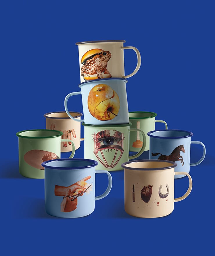 Toiletpaper Seletti tazze smaltate